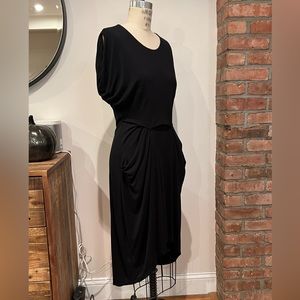 All Saints Zoe Yunao Dress, Knit Silk Blend, Black, Size US 4 UK 8